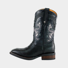 Load image into Gallery viewer, H3002 - Bota española de hule búfalo negro/negro
