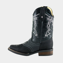 Load image into Gallery viewer, H4002 - Bota rodeo antifaz de hule floter negro
