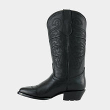 Load image into Gallery viewer, H6001 - Bota oval bordada grizzly negro
