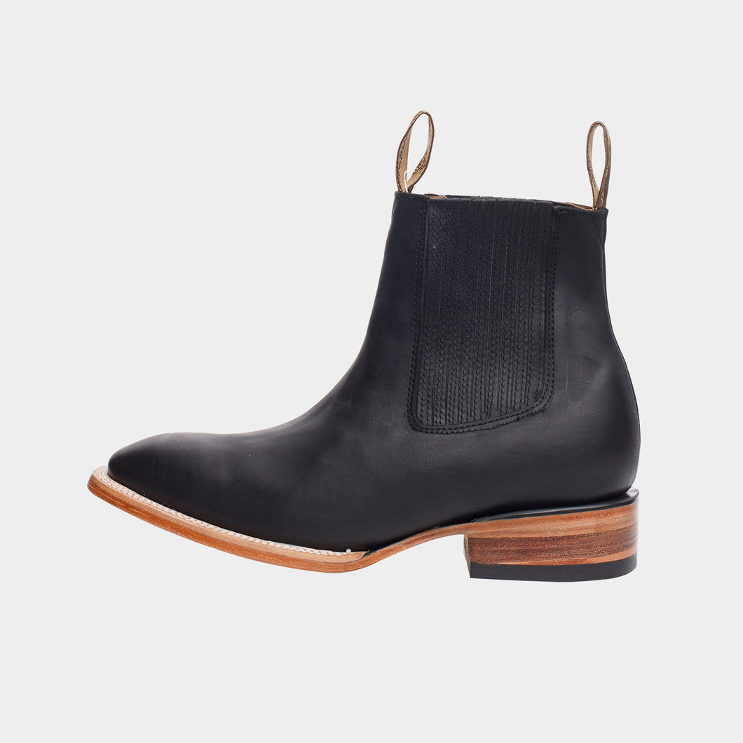 U3004 - Botín vaquero crazy negro